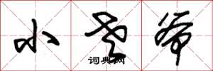 朱锡荣小老爷草书怎么写