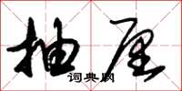 朱锡荣抽厘草书怎么写