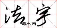 朱锡荣法宇草书怎么写