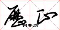 朱锡荣历正草书怎么写