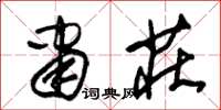 朱锡荣肃庄草书怎么写
