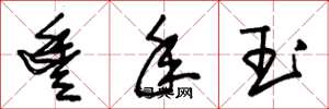 朱锡荣丰年玉草书怎么写