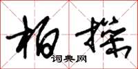 朱锡荣柏操草书怎么写