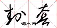 朱锡荣封套草书怎么写