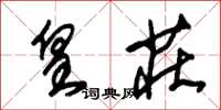 朱锡荣皇庄草书怎么写