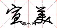 朱锡荣宣美草书怎么写