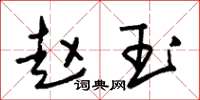 朱锡荣赵玉草书怎么写