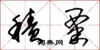 朱锡荣积粟草书怎么写