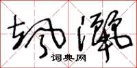 王冬龄颯洒草书怎么写