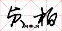 朱锡荣贞柏草书怎么写