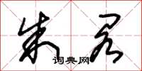 朱锡荣朱阁草书怎么写