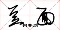 朱锡荣豆面草书怎么写