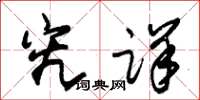 朱锡荣究详草书怎么写