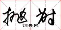 朱锡荣抛射草书怎么写