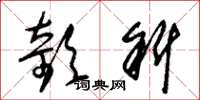 朱锡荣欹斜草书怎么写