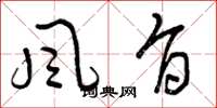 曾庆福风旨草书怎么写