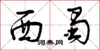 曾庆福西蜀草书怎么写