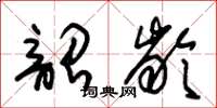 朱锡荣韶龄草书怎么写