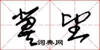 朱锡荣冀望草书怎么写