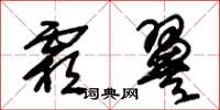 朱锡荣霜翼草书怎么写