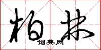 曾庆福柏林草书怎么写