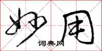 曾庆福妙用草书怎么写