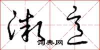 曾庆福微意草书怎么写