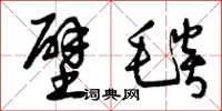曾庆福壁毯草书怎么写