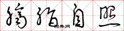 曾庆福脐脂自照草书怎么写