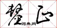 曾庆福厘正草书怎么写