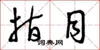 曾庆福指目草书怎么写