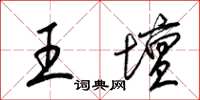 梁锦英王坛草书怎么写