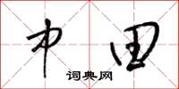 梁锦英中田草书怎么写