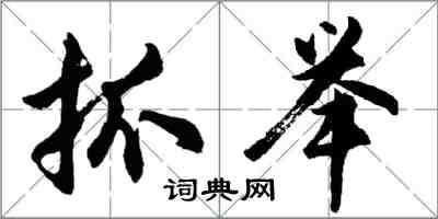 胡问遂抓举行书怎么写
