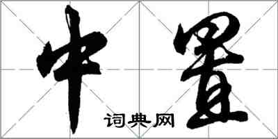 胡问遂中置行书怎么写