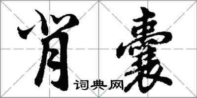 胡问遂背囊行书怎么写