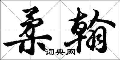 胡问遂柔翰行书怎么写
