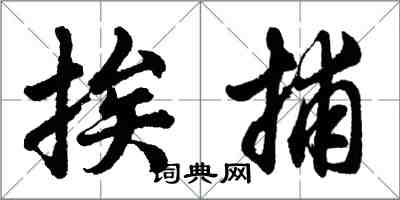 胡问遂挨捕行书怎么写