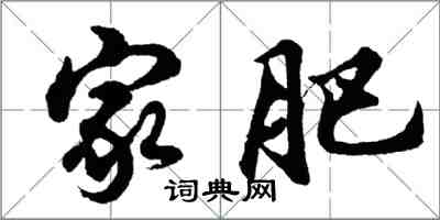 胡问遂家肥行书怎么写