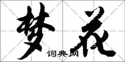 胡问遂梦花行书怎么写