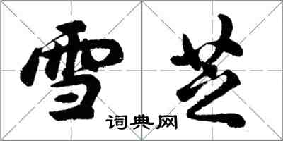 胡问遂雪芝行书怎么写