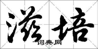 胡问遂滋培行书怎么写