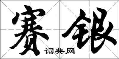 胡问遂赛银行书怎么写