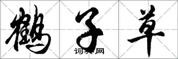 胡问遂鹤子草行书怎么写