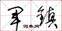 王冬龄军镇草书怎么写