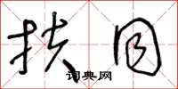 王冬龄扶同草书怎么写