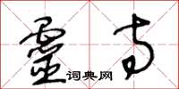 王冬龄灵寺草书怎么写