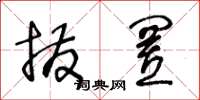 王冬龄拨置草书怎么写