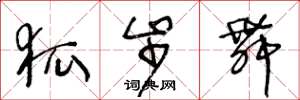 王冬龄狐步舞草书怎么写
