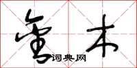 王冬龄金木草书怎么写